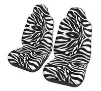 gbhJGK Universal Zebra Print Print Car Seat Covers - Front Seat Protector - Elasticity Cloth Set for Car, SUV, Sedan, Truck