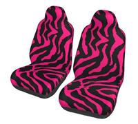 gbhJGK Universal Zebra Tiger Leopard pink Print Car Seat Covers â€“ Front Seat Protector â€“ Elasticity Cloth Set for Car, SUV, Sedan, Truck