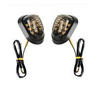 GBHLBYQTO Turn Signal Lights 12V Motorcycle Universal Oval Highlight 9 LED Flush Mount Turn Signals Indicators Blinker Light Suitable For All Motorcycles
