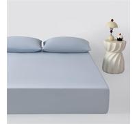 GBHMJU Fitted Sheet Small Double Queen Super King 88% Nylon 12% Spandex Summer Cool Feeling Ultra Soft Hotel Luxury Bottom Sheets 11" Deep Pocket(Light gray,150x200+30cm)