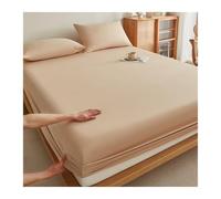 GBHMJU Fitted Sheet Twin Small Double Queen Super King 100% Cotton Luxuriously Soft Fitted Sheet Only Suitable for All Seasons(Camel,120x200cm+48x74cm x1)