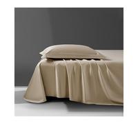 GBHMJU Flat Sheet 700 Thread Count Long-Staple Cotton Twin Queen King Size Flat Top Sheet Sateen Weave Luxury Hotel Bedsheets(Gold,180x240cm+48x74cm x2)