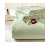 GBHMJU Luxuriously Soft Velvet Plush Flannel Flat Sheet Twin Full Queen King Cozy Warm Fuzzy Flannel Fleece Top Sheet for Fall Winter(Green,200x230cm)