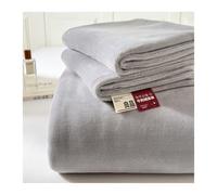 GBHMJU Luxuriously Soft Velvet Plush Flannel Flat Sheet Twin Full Queen King Cozy Warm Fuzzy Flannel Fleece Top Sheet for Fall Winter(Light gray,200x230cm)