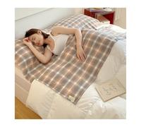 GBHMJU Sleeping Bag Liner Washed Cotton 5 Sizes Compact Travel Sheets for Hotel Hostel Adult Sleep Sack for Camping Backpacking Comfy Breathable(Brown,200x210cm-78x82)