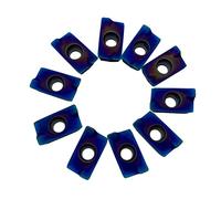 GBJ 10pcs APMT1604 PDER ZM Milling Inserts Turning Inserts Cutting Tools ZM1135 for BAP400R Milling Inserts Tool Holders Processing Hard Steel Parts (APMT1604PDER Purple)