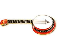 GBJUK Banjo Guitar Enamel Pin Lapel Badge with Butterfly Clasp Back