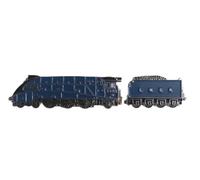 GBJUK Blue Enamel Mallard Steam Train Pin Lapel Badge with Butterfly Clasp Back