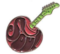 GBJUK Cherry Soul Guitar Rock Music Enamel Pin Lapel Badge with Butterfly Clasp Back