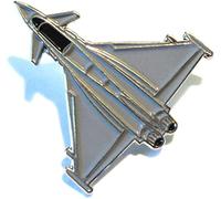 GBJUK Eurofighter Typhoon Jet Aircraft Fighter Plane Enamel Pin Lapel Badge with Butterfly Clasp Back