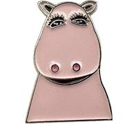 GBJUK George the Hippo Rainbow Zippy Bungle Enamel Pin Lapel Badge with Butterfly Clasp Back