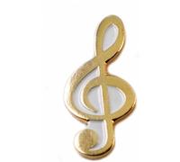 GBJUK Gold Plated Treble Clef Music Note Pin Lapel Badge with Butterfly Clasp Back