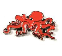 GBJUK Octopus Enamel Pin Badge Lapel Badge with Butterfly Clasp Back