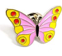 GBJUK Pink Butterfly Pin Lapel Badge with Butterfly Clasp Back