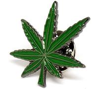 GBJUK Pot Leaf Marijuana Pin Lapel Badge with Butterfly Clasp Back