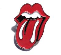 GBJUK Red Lips and Tongue Stones Enamel Pin Lapel Badge with Butterfly Clasp Back