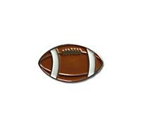 GBJUK Rugby Ball Enamel Pin Lapel Badge with Butterfly Clasp Back