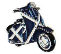 GBJUK Scottish Scooter St Andrew flag Vespa Lambretta Enamel Pin Lapel Badge Brooch with Butterfly Clasp Back