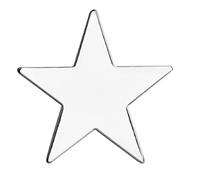 GBJUK Silver Star Pin Lapel Badge with Butterfly Clasp Back