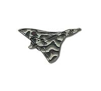 GBJUK Vulcan Bomber Jet Aircraft Fighter War Plane Enamel Pin Lapel Badge with Butterfly Clasp Back