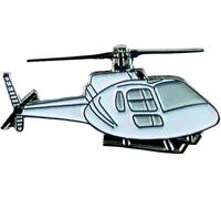 GBJUK White Helicopter Chopper Enamel Pin Lapel Badge with Butterfly Clasp Back