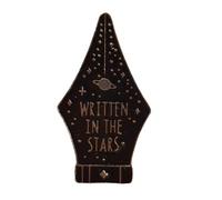 GBJUK Written in the Stars pen Enamel Lapel Pin Badge Brooch with Butterfly Clasp Back