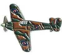 GBJUK WWII Hurricane Bomber Jet Aircraft Fighter Enamel Pin Lapel Badge with Butterfly Clasp Back
