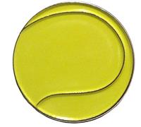 GBJUK Yellow Tennis Ball Pin Lapel Badge with Butterfly Clasp Back