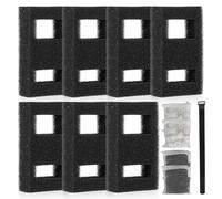 GBKDQQ 7pcs Aquarium Filter Media Kits, Compatible with Fluval Flex Aquariums, Includes 2 Foam Filters, 1 Filter Cable, 2 Ceramic Rings and 2 Activated Carbon Packs