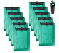 GBKDQQ Pack of 10 Replacement Filter Pads, Compatible Filter Material for Tetra EasyCrystal Filter Box 300 and EasyCrystal Filter 250 for Tetra ReptoFilter Cartridges Aquariums