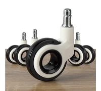 GBL - Office Chair Castor Wheel, Set of 5 - Universal Replacement Casters for Floor Chairs - Heavy Duty & Silent Desk Chair Wheels - Safe for All Floors