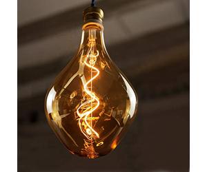 GBLY LED Light Bulb Large Irregular E27 Bulb in Unusual Shape Pendant Light 2200 K Warm White Decorative Gold Colour Lighting for Home Café Bar Restaurant Not Dimmable [Energy Class