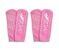 GBM Geckos - Double Tread Non-Slip Safety Socks 2-Pack, Pink, Large