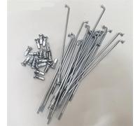 GBMITING 36Pcs Electric Bicycles Stainless Steel Motorcycle Spokes 10G Diameter 3.18mm Length 55-305mm Spokes + Nipples Bike Parts Cycling(125mm)