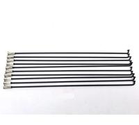 GBMITING 37Pcs Electric Bicycles 12G Stainless Steel Spokes Caliber 2.5mm Length 117-256mm Spokes Steel With Matching Nuts Nipples Bike Parts Cycling(225mm 37 Pcs)
