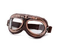 GBMITING Motorcycle Goggles,Ski Goggles Retro Motorcycle Goggles Glasses Vintage Moto Classic Pilot Bike Copper Helmet(Retro Goggles 2 C)