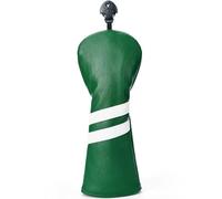 Gbourly Golf Club Classic Green Fairway Wood Head Cover PU Leather Headcover