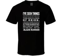 GBOZRNAJ New Blade Runner Tears in Rain Shirt Black White Tshirt Men's