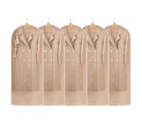 GBPLDMAQ Clear Garment Bags Bottom Opening Garment Covers Moisture-proof Dust-proof Hanging Clothes Bag Clothes Cover for Dress, Suit, Coat(60x140cm/24x55in)