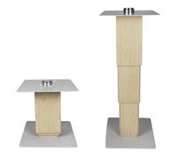 GBPLDMAQ Pneumatic Lifting Rv Table Legs Telescopic RV Table Mount 3 Level Height Adjustable Base Aluminum Alloy for Caravan Motorhome(Beige,31-71cm/12-28in)