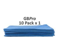 Gbpro Eco Premium Microfibre Cloth - Blue 40 X 40Cm (Pack Of 10)