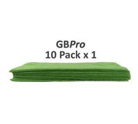 Gbpro Eco Premium Microfibre Cloth - Green 40 X 40Cm (Pack Of 10)