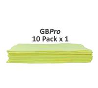 Gbpro Eco Premium Microfibre Cloth - Yellow 40 X 40Cm (Pack Of 10)