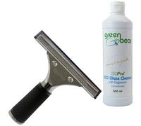 Gbpro Professional Window Squeegee Stainless Wiper 15Cm/6" + Eco Concentrated Glass Cleaner With Degreaser - Set