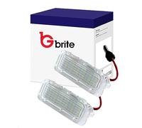 GBrite - 2x 18 LED Number Plate Lights with Canbus Design Error Free 2835 SMD Compatible with Ford Fiesta MK7 Ford Focus MK2 MK3 Ford Kuga Ford Mondeo MK4 Ford Ranger C-Max JAGUAR XF