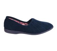 GBS AUDREY Slip On Womens Slippers Navy - UK 2