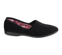 Gbs Audrey Womens Slippers | Slip On Shoes | Black | UK Size 8