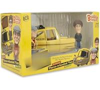 GBS Bobble Buddies Three-Wheeled Van Box Set - Del Boy & Rodney Mini Bobble Figurines | Trotters Independent Traders Iconic Yellow Van Collectible | Perfect for Fans of Classic British Comedy | Unique