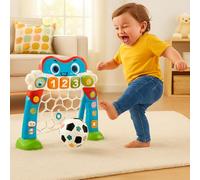 GBS Brothers Baby Football Toy - Kick and Score Goal Playset | Interactive Sports Activity for Toddlers, Boys & Girls | Indoor Outdoor Fun Game