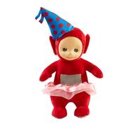 GBS Brothers Interactive Talking Plush Toy for Kids with Sound Effects & Party Accessories, Soft Stuffed Animal for Toddlers and Preschool Birthday Celebrations (Red)